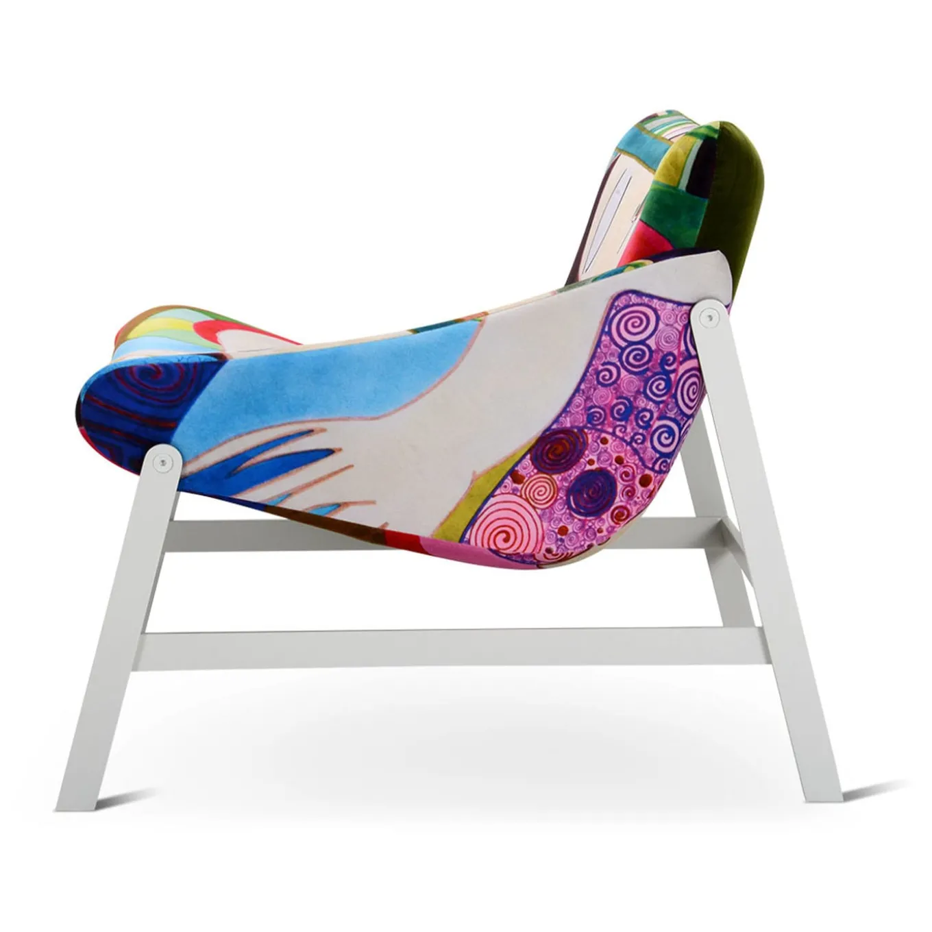 Sedia amaca con braccioli di Debonademeo Studio "Le Clochart" Edizione Speciale