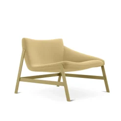 Sedia amaca gialla con braccioli di Debonademeo Studio