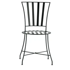 Sedia Attonita in ferro battuto verde bosco