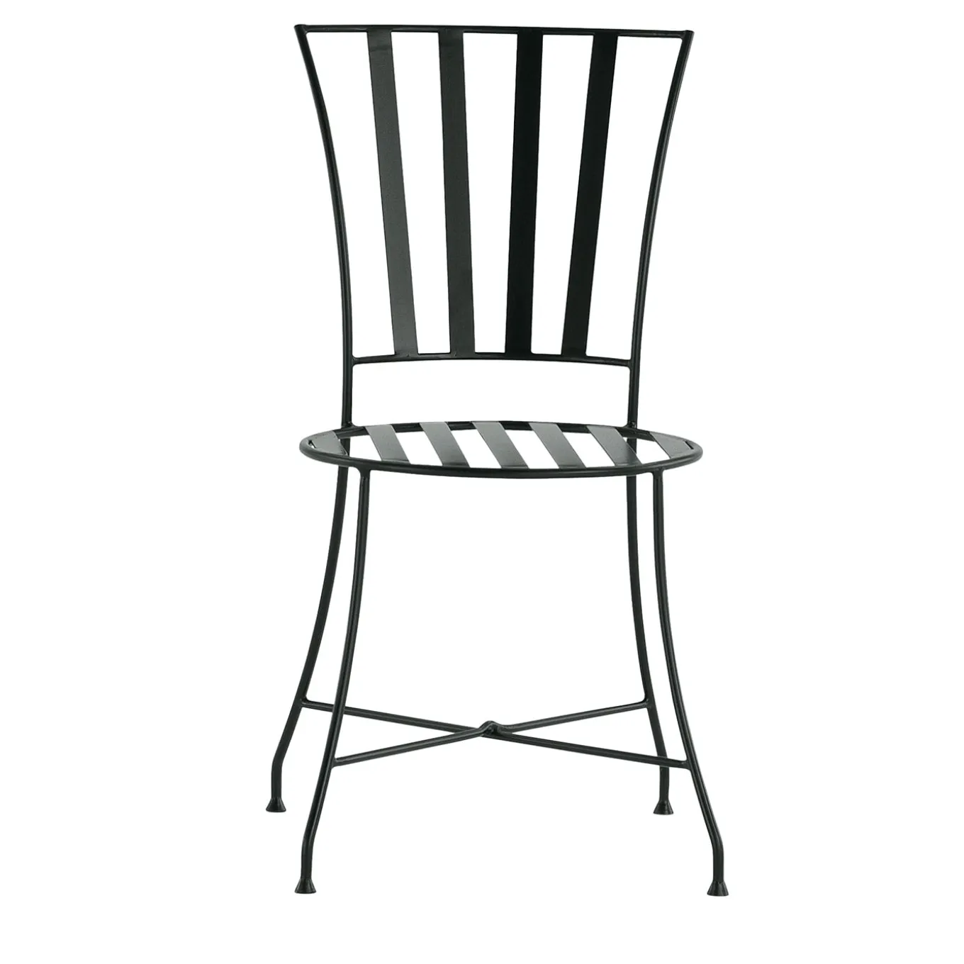 Sedia Attonita in ferro battuto verde bosco