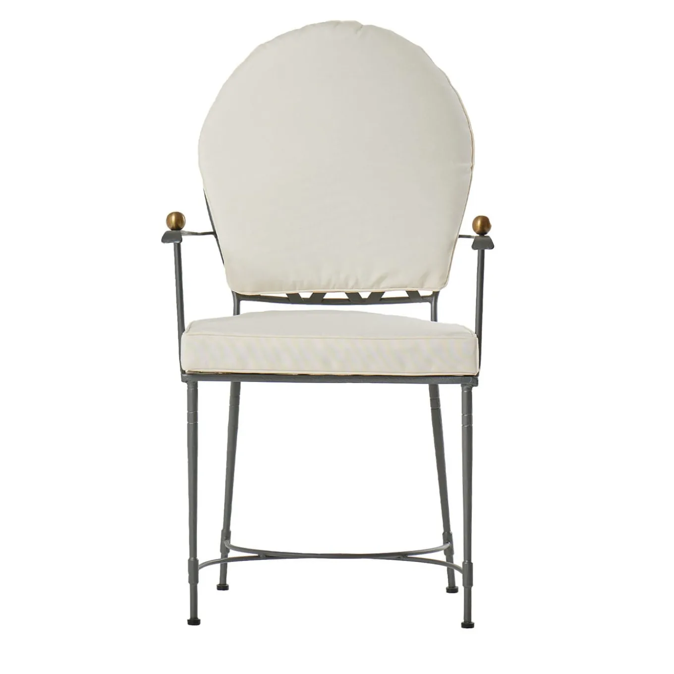 Sedia con schienale curvo e cuscino