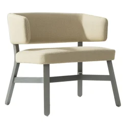 Sedia Croissant 572 Beige di Emilio Nanni