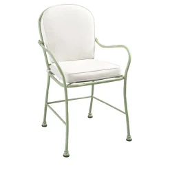 Sedia da esterno Bamboo in acciaio inox