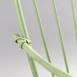 Sedia da esterno Bamboo in acciaio inox