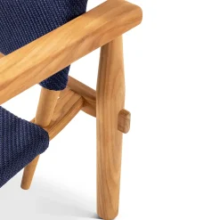 Sedia da Esterno Blu Doron Hotel by Charlotte Perriand