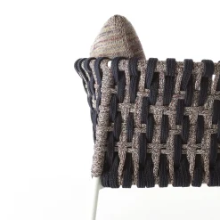 Sedia da esterno Eva Vertical Ropes di Antonio Marras