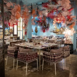 Sedia da esterno Eva Vertical Ropes di Antonio Marras