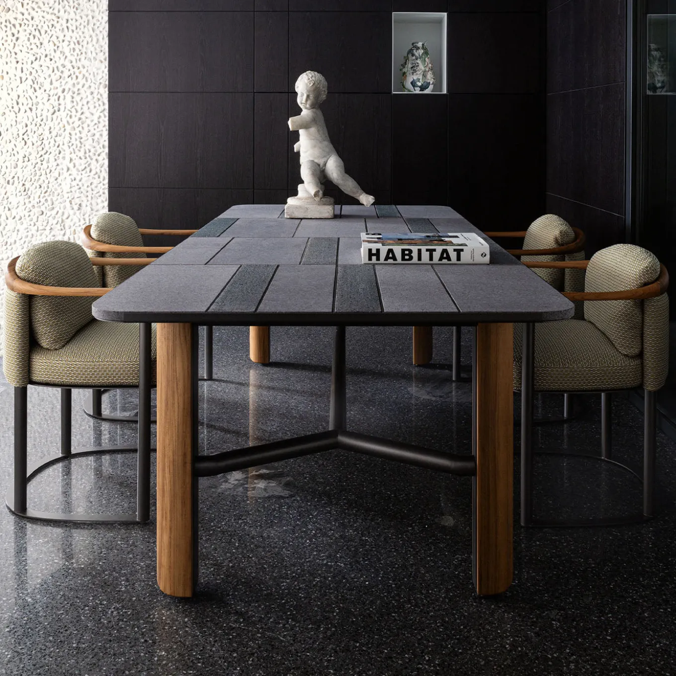 Sedia da esterno Moorea Marina Olive