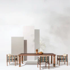 Sedia da pranzo per esterni Lignes in legno