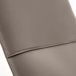 Sedia da salotto in pelle Mood Taupe