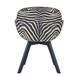 Sedia da salotto Kiros Lup a strisce di zebra