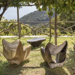 Sedia da salotto nera Vulcano