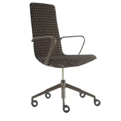 Sedia da ufficio L-Air imbottita marrone