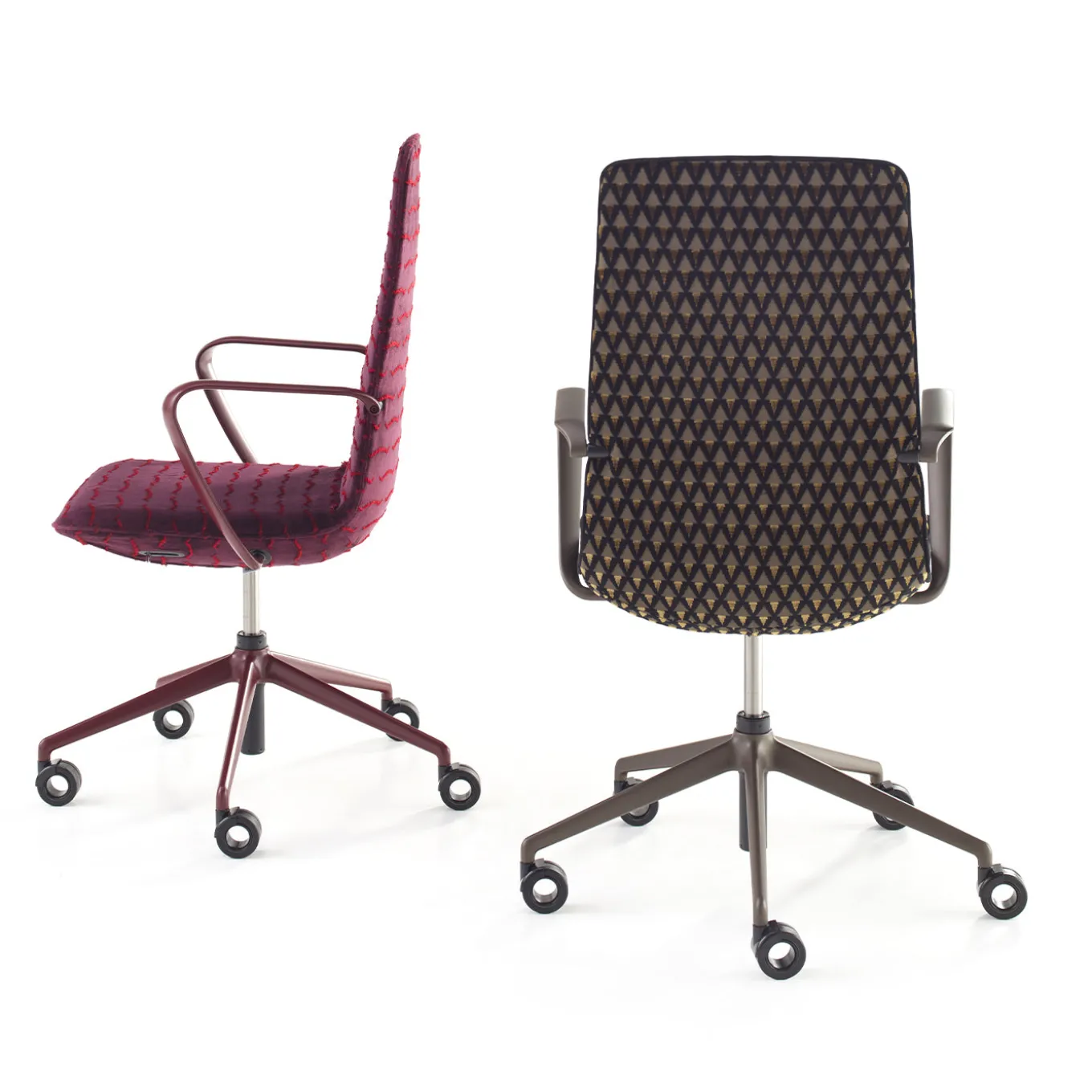 Sedia da ufficio L-Air imbottita marrone