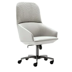 Sedia da ufficio presidenziale in pelle