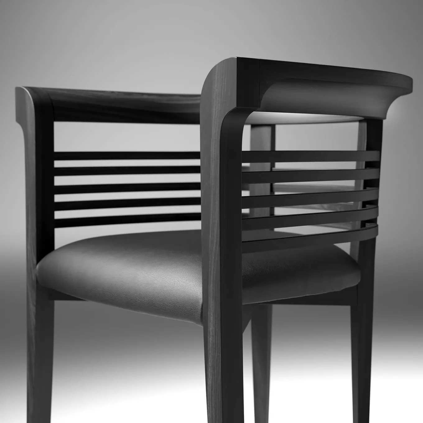 Sedia Dolfin Black Ash