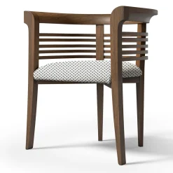 Sedia Dolfin in noce canaletto