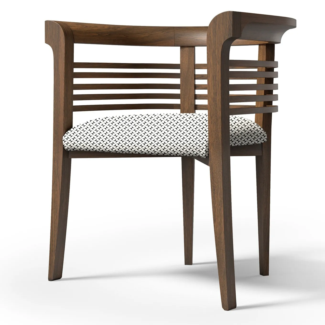 Sedia Dolfin in noce canaletto