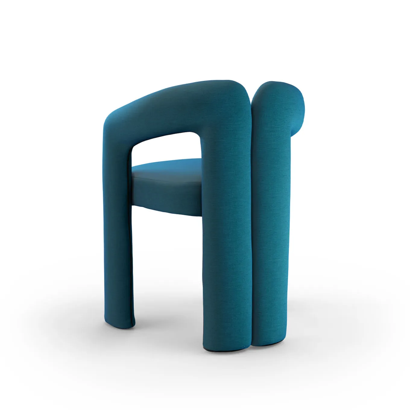 Sedia Dudet Cyan di Patricia Urquiola