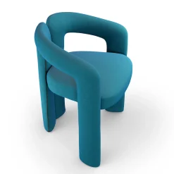 Sedia Dudet Cyan di Patricia Urquiola