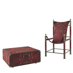 Sedia e baule da viaggio pieghevole Babel Red