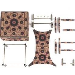 Sedia e baule da viaggio pieghevole Babel Brown