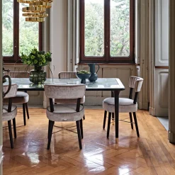 Sedia Elena in bianco e nero