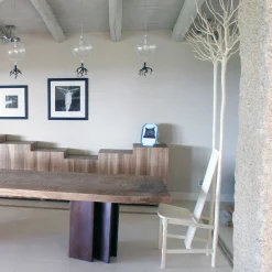 Sedia Fiorita in legno d'acero color beige