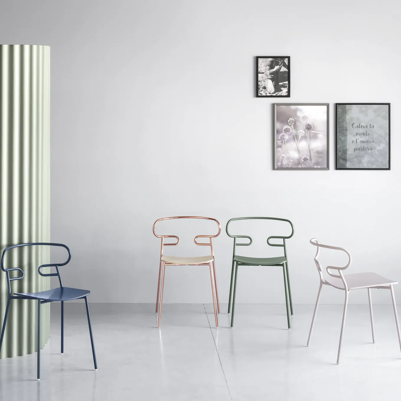 Sedia Genoa Met Copper di Cesare Ehr