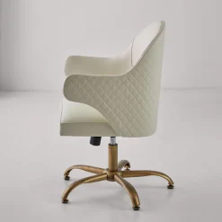 Sedia girevole Soft White