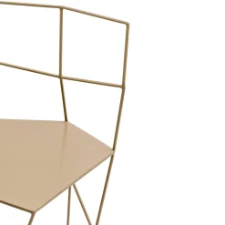 Sedia in ferro colore Cappuccino