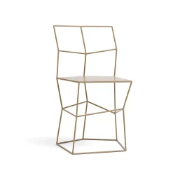 Sedia in ferro colore Cappuccino