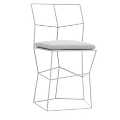 Sedia in ferro colore latte