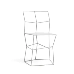 Sedia in ferro colore latte