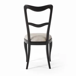 Sedia in legno in legno di tiglio tinto Ebano Babbol