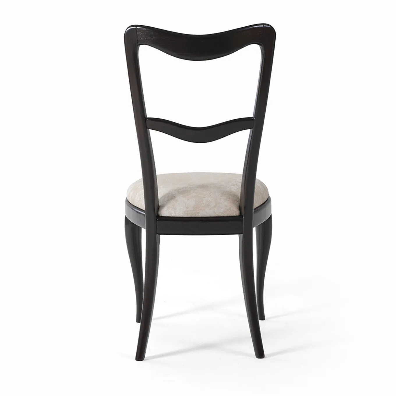 Sedia in legno in legno di tiglio tinto Ebano Babbol