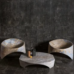 Sedia in marmo Kairo di Karim Rashid