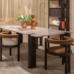 Sedia Kumiko in frassino tinto Moka