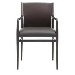 Sedia Ledermann in Pelle Marrone