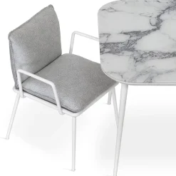 Sedia Lipari Outdoor Avorio con braccioli