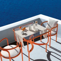 Sedia Locus Solus Orange di Gae Aulenti