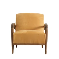 Sedia lounge Domino gialla