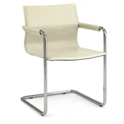 Sedia Lybra con braccioli rivestiti