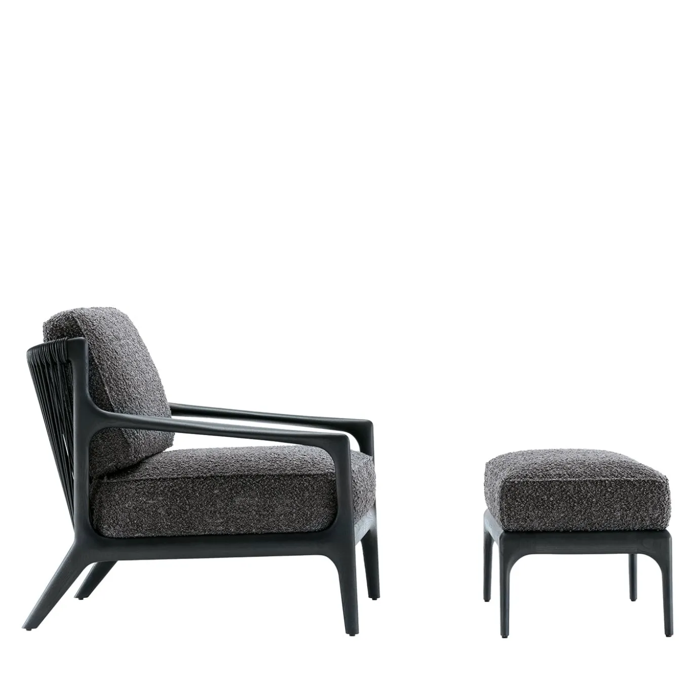 Sedia occasionale in velluto o tessuto scamosciato Poltrona