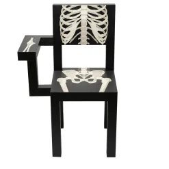Sedia scheletrica nera