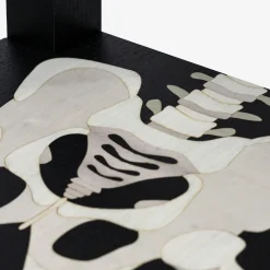 Sedia scheletrica nera