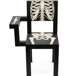 Sedia scheletrica nera