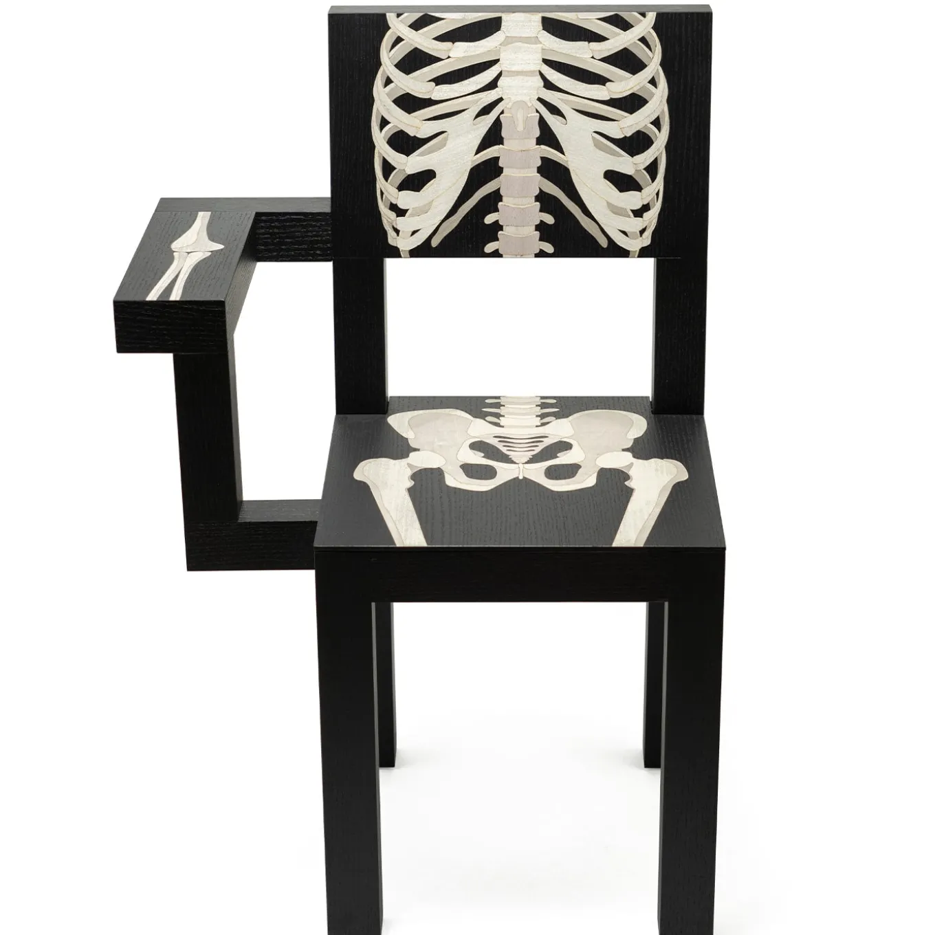 Sedia scheletrica nera