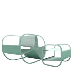 Seduta e tavolino Flip White di Salomé Hazan