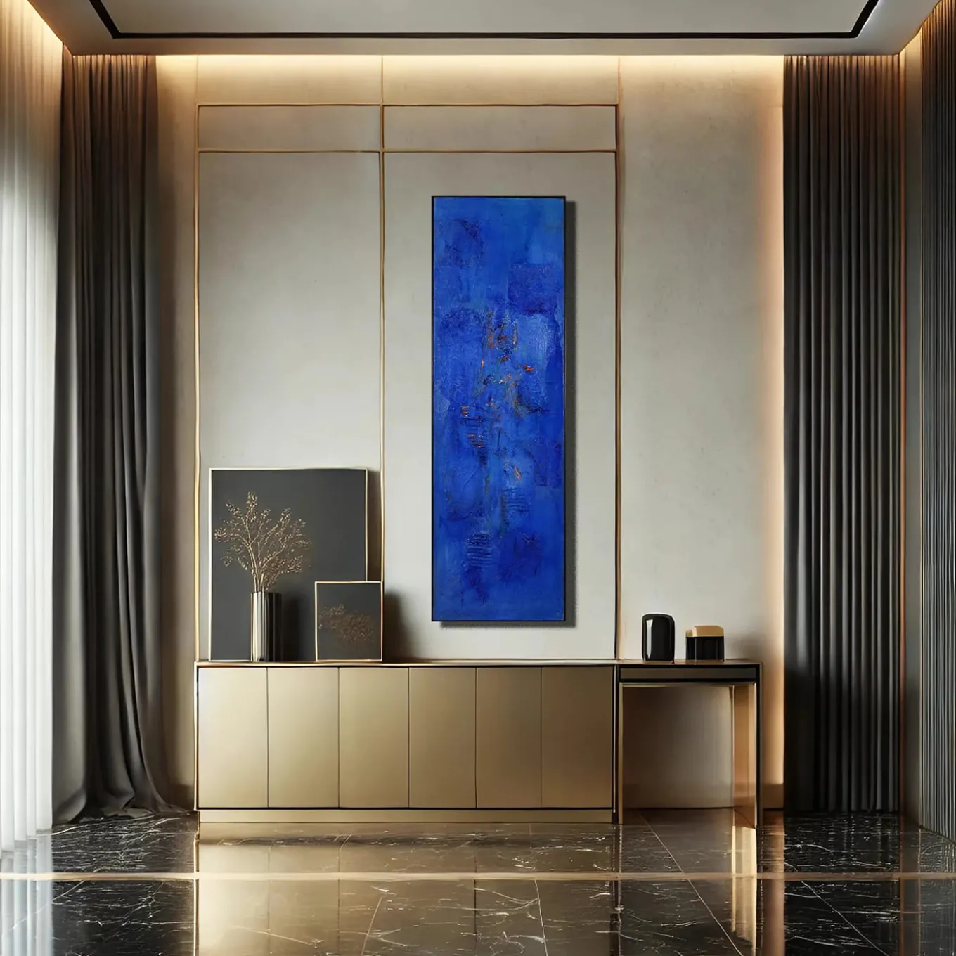 Sentiero Celeste Pittura astratta di Giuseppe Caiafa